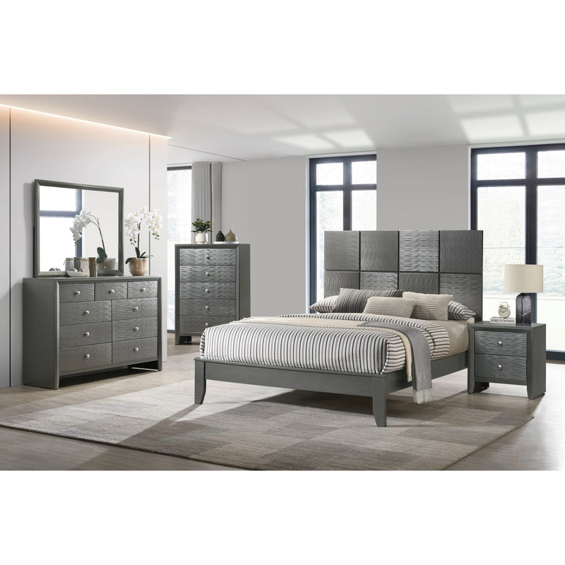 Denker Bedroom Collection Set - Gun Metal