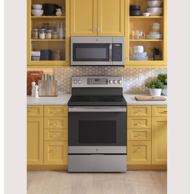 GE® 30" Free-Standing Electric Convection Range with No Preheat Air Fry