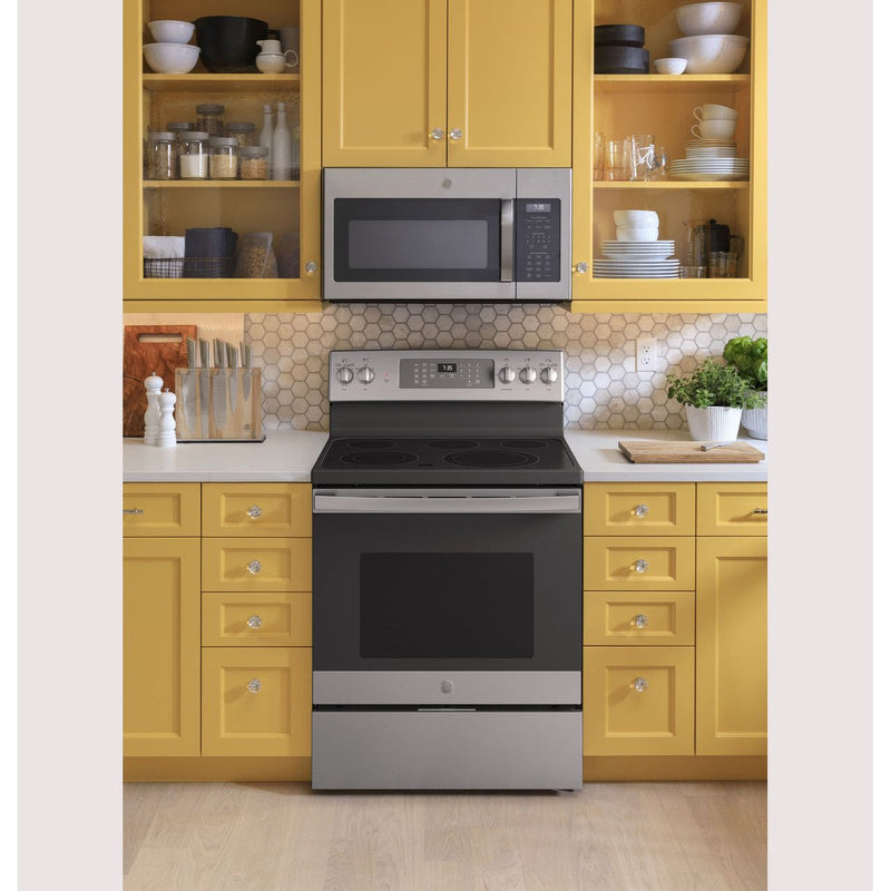 GE® 30" Free-Standing Electric Convection Range with No Preheat Air Fry