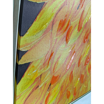 Framed Art w/Hand Painted Details 15.75" x 31.5"