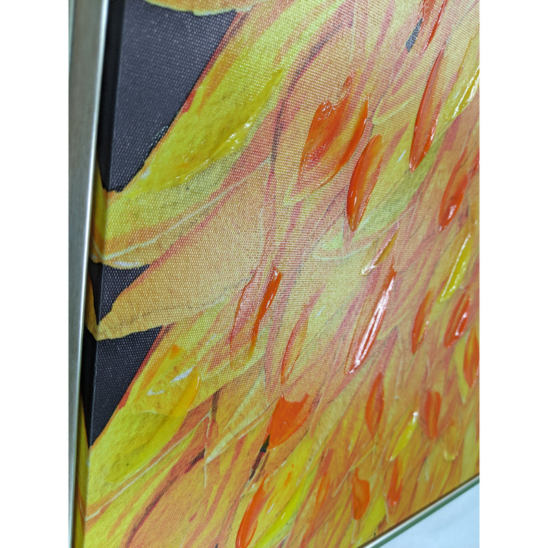 Framed Art w/Hand Painted Details 15.75" x 31.5"