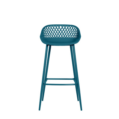 Elisa Plastic & Metal Barstool Blue