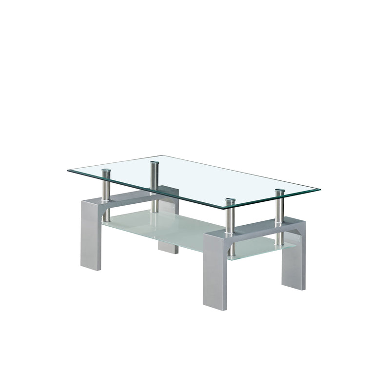 Coffee Table - Glossy Silver
