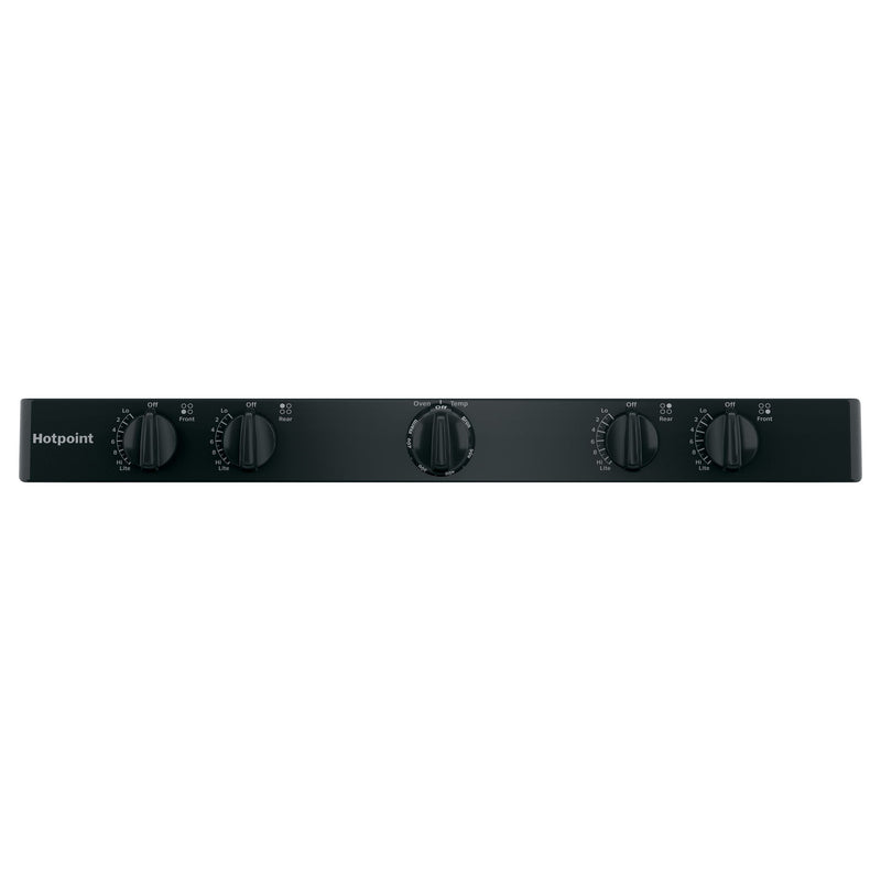Hotpoint® 30" Free-Standing Gas Range – Black