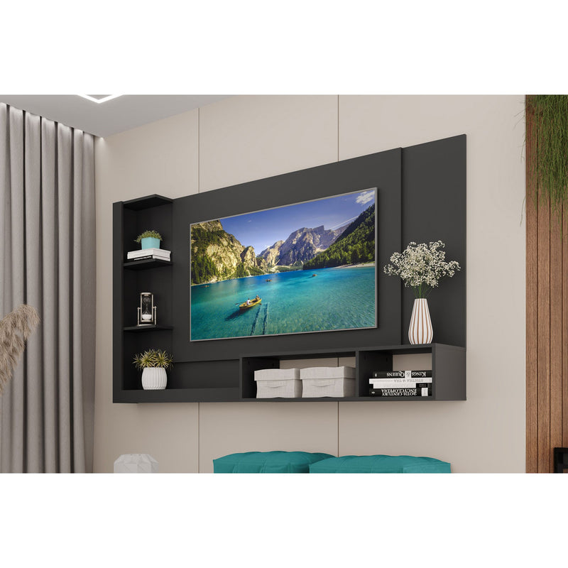 Ganges TV Panel - Black + TV Mounting Kit