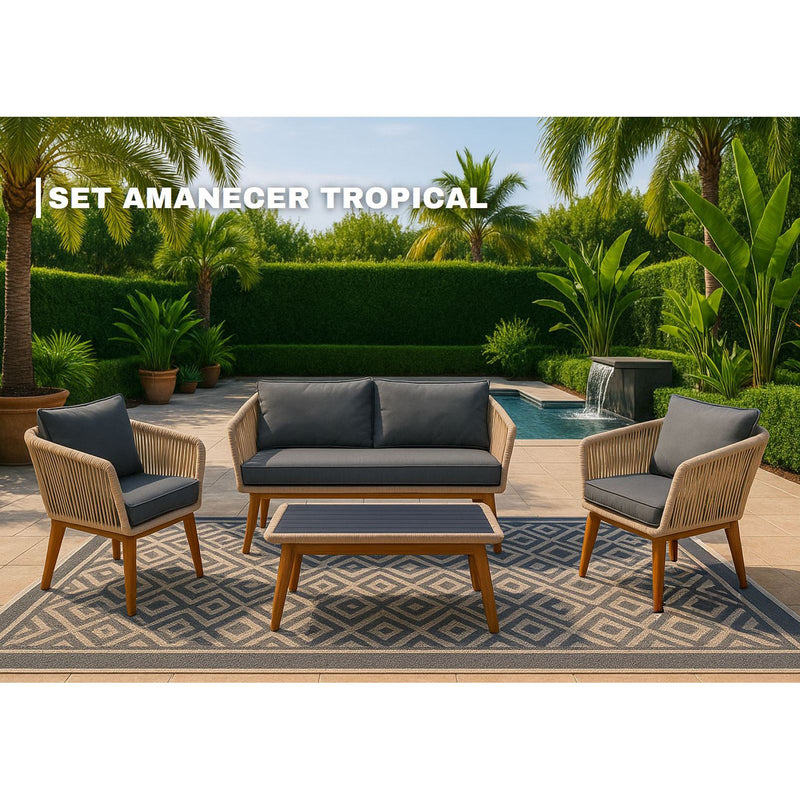 4-Piece Patio Set – Resort-Style Comfort for Your Backyard