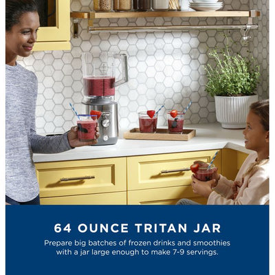 1000-Watt High-Performance Blender – 64oz Tritan Jar (Stainless Steel)
