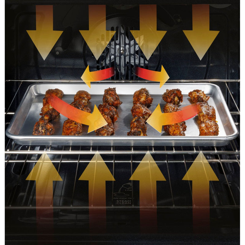 GE® 30" Free-Standing Electric Convection Range with No Preheat Air Fry