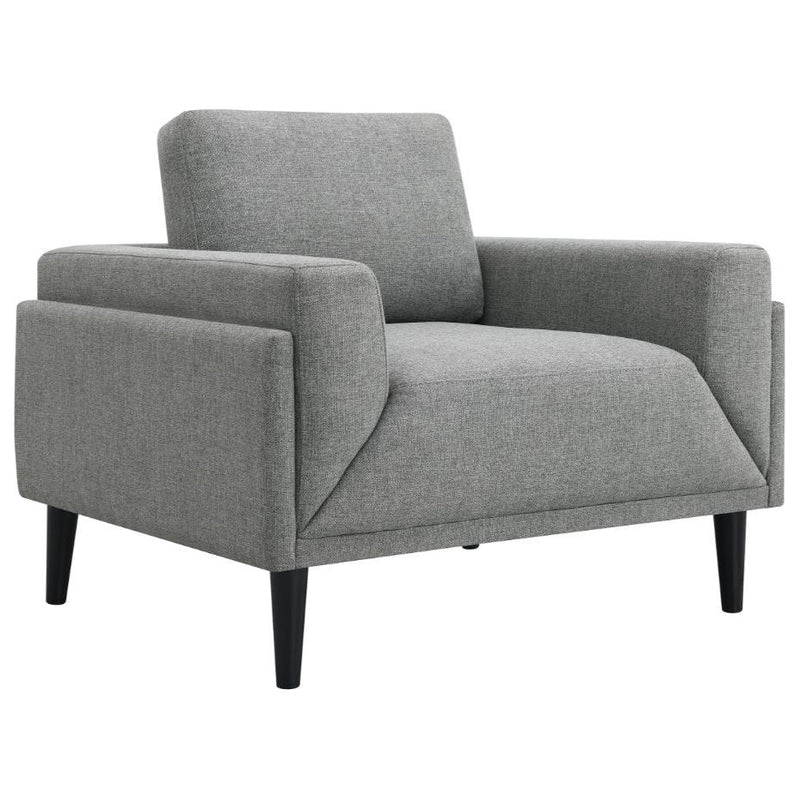 Rilynn Upholstered Track Arms Chair Gray