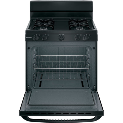 Hotpoint® 30" Free-Standing Gas Range – Black
