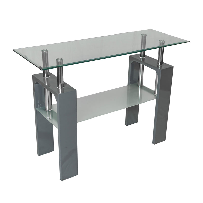 Console Table- Glossy Grey