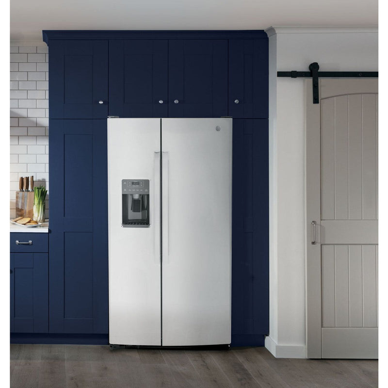 GE® 25.3 Cu. Ft. Side-By-Side Refrigerator