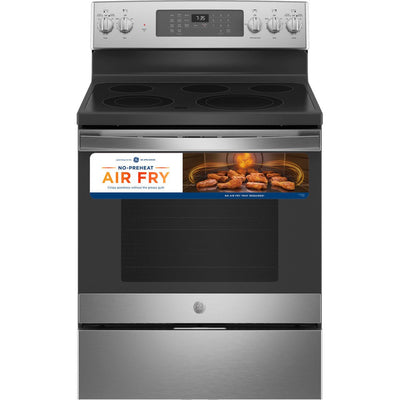 GE® 30" Free-Standing Electric Convection Range with No Preheat Air Fry