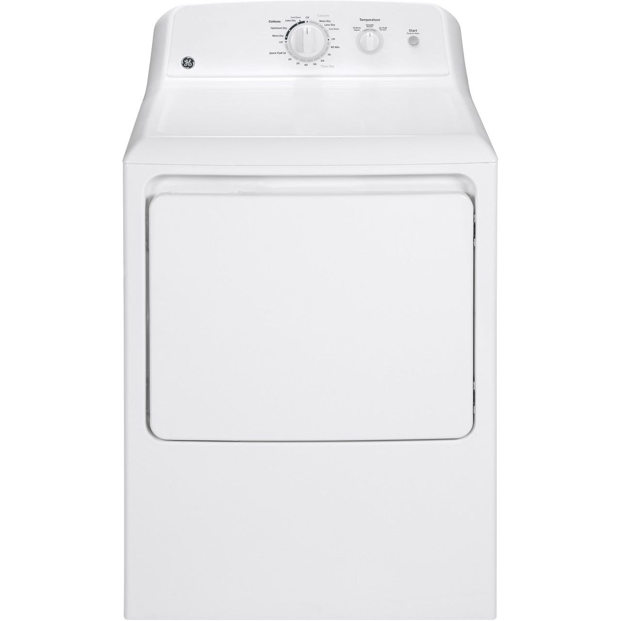 GE 6.2 cu. ft. Capacity Electric Dryer with Up To 120 ft. Venting and