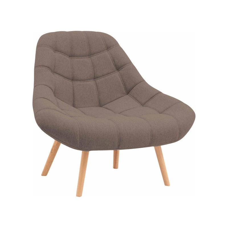 Tufted Soft Lounge Chair Mid Century - Brown