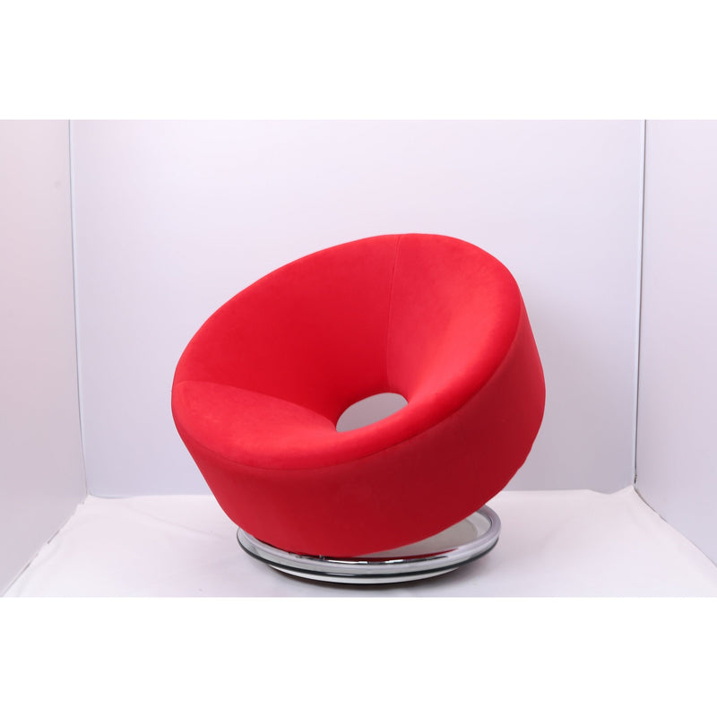 Modern Ronde Accent Chair – Red