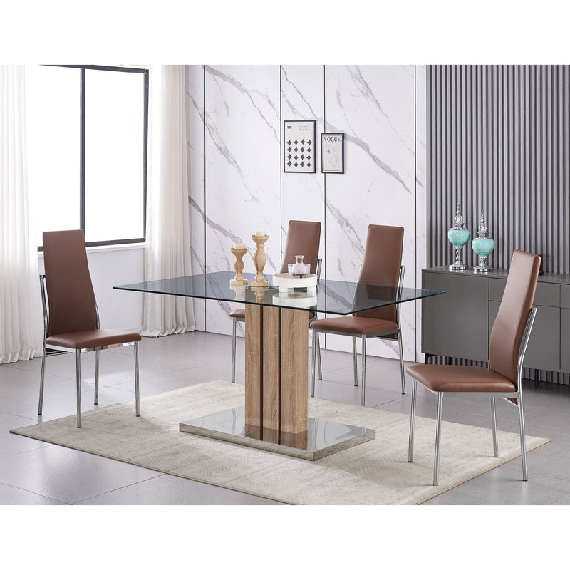 Dining - Imperia Collection 4 Chairs - Brown