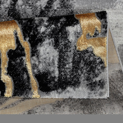 Vitalia Rugs 6'6" x 9' Gray Gold
