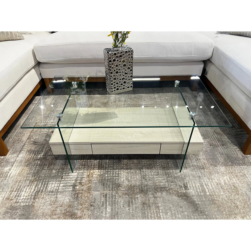 White Coffee Table Glass