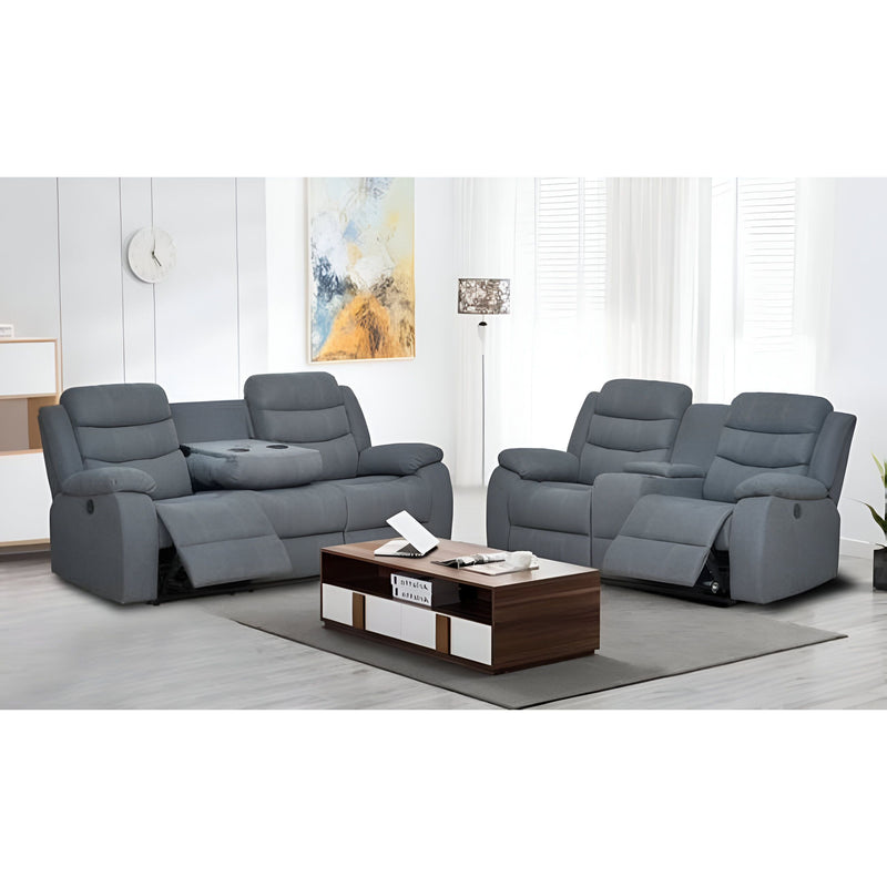Electric Reclining Sofa & Loveseat Set – Modern Comfort with Power Recline