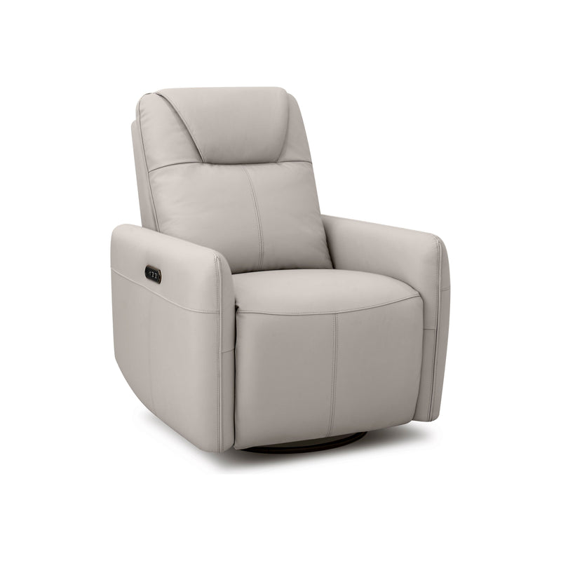 Recliner - Dual Power Recliner and Swivel Leather Pedic Collection