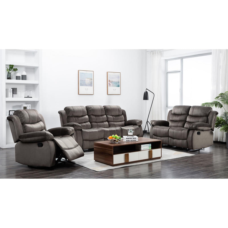 3-Piece Reclining Living Room Set – Plush Comfort & Modern Style