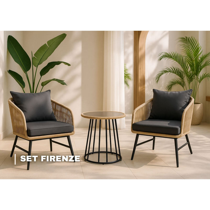 Set Firenze – 3-Piece Outdoor Lounge Set