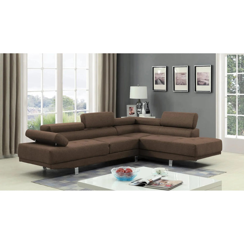 Casa Home Sectional Collection - Brown