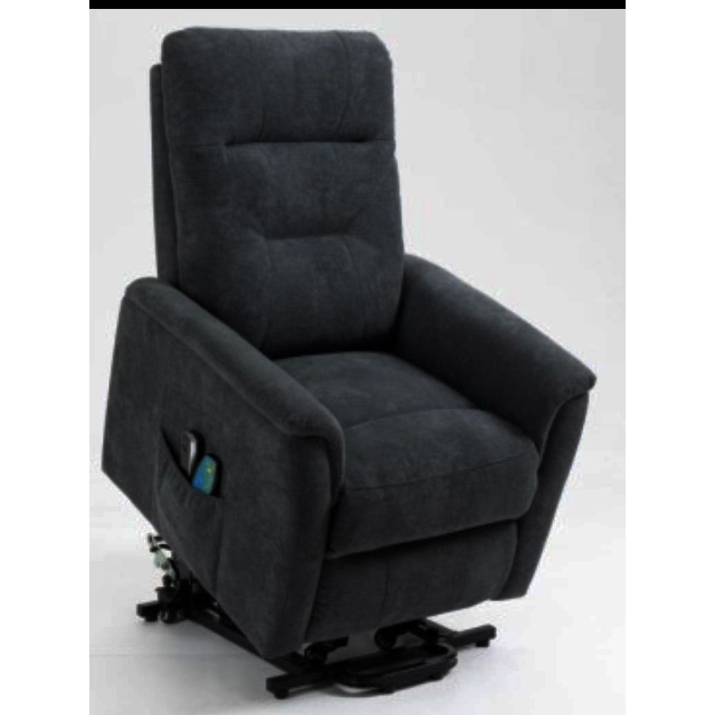 Power Lift Chair Electric Recliner Heated Vibration Massage Soft Fabri