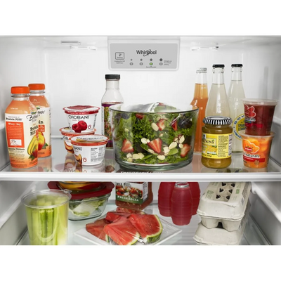 Whirlpool 28” Top Freezer Refrigerator – 18 Cu. Ft. Stainless Steel