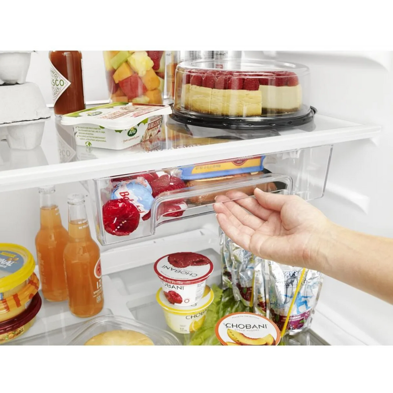 Whirlpool 28” Top Freezer Refrigerator – 18 Cu. Ft. Stainless Steel