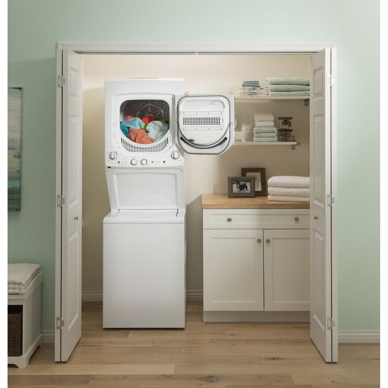 GE Unitized Spacemaker® 2.3 cu. ft. Capacity Washer with Stainless Steel Basket and 4.4 cu. ft. Capacity Electric Dryer