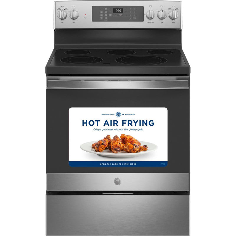 GE® 30" Free-Standing Electric Convection Range with No Preheat Air Fry