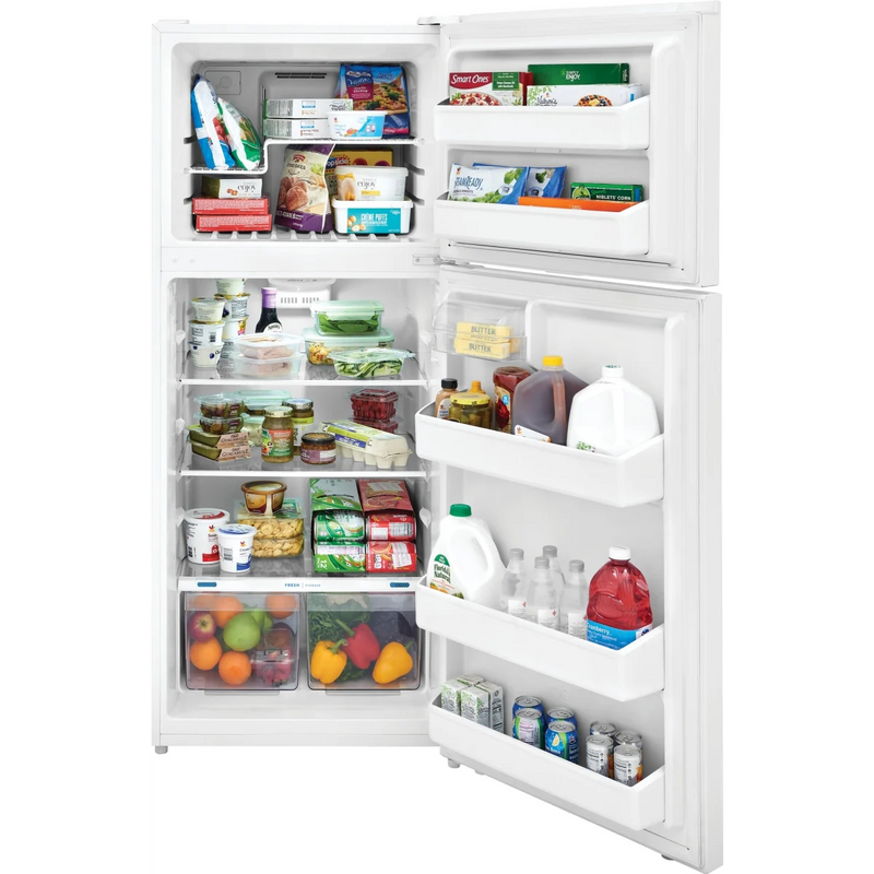 Frigidaire 28-Inch Top Freezer Refrigerator – 17.6 Cu. Ft. Total Capacity (Model FFHT1822UW) White