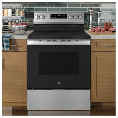 GE® 30" Free-Standing Electric Range with Crisp Mode
