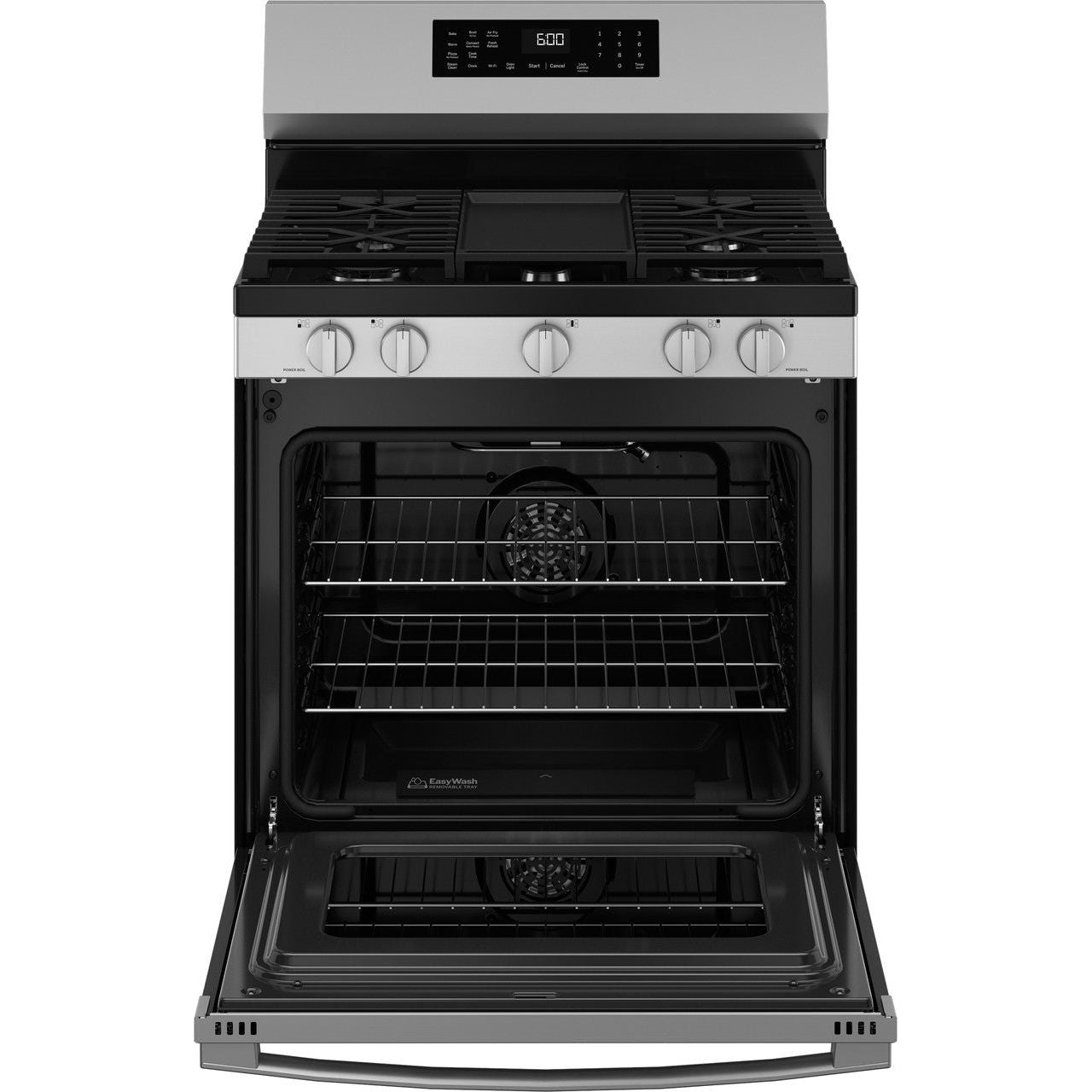 GE® 30" FreeStanding Gas Convection Range with No Preheat Air Fry and