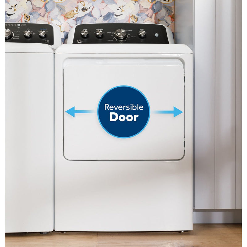 GE® 7.2 cu. ft. Capacity Gas Dryer with Up To 120 ft. Venting and Extended Tumble