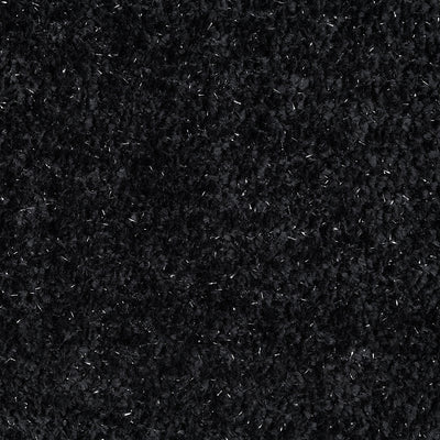 Modern Black & White Shimmer Chenille Sectional Sofa