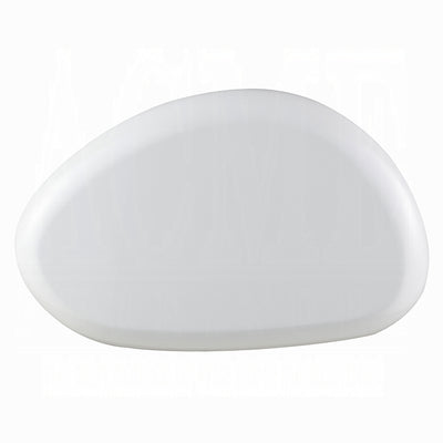 Modern White High Gloss Oval Coffee Table