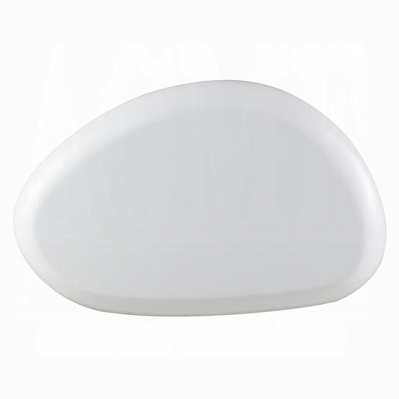 Modern White High Gloss Oval Coffee Table
