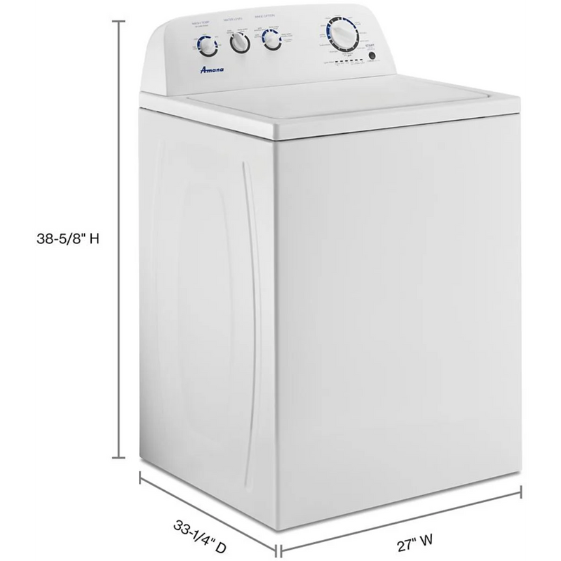 Amana NTW4519JW 28” Top Load Washer – 3.8 Cu. Ft. Capacity