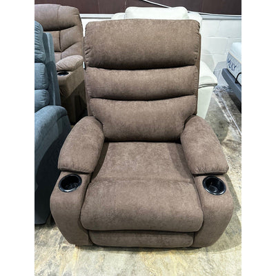 PureLife Power Lift Chair, Lift Recliner for Elderly, Fabric Massage Recliner Chair USB Charge Port for Living Room Dark Brown