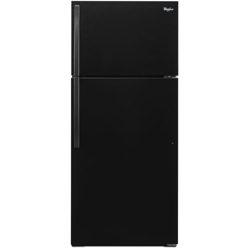 28 Inch Top Freezer Refrigerator with 14 cu. ft. Capacity, Adjustable Wire Shelves, Humidity-Controlled Crispers, Dairy Bin, Freezer Temperature Controls, Quiet Cooling, and ADA Compliant: Black