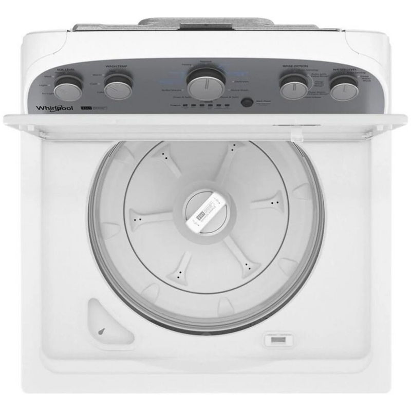 Whirlpool WTW4957PW 28” Top Load Washer – 3.9 Cu. Ft. with 2-in-1 Removable Agitator