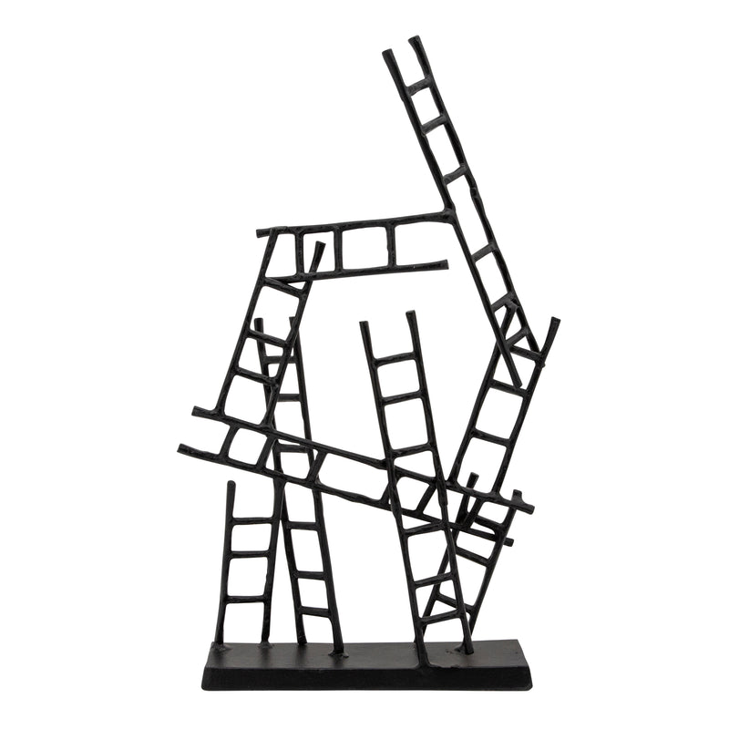 24"H LADDERS SCULPTURE, BLACK