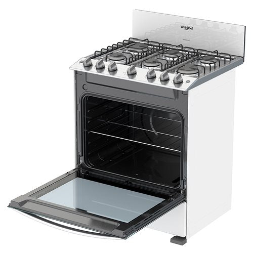 Estufa Al Piso Gas Whirlpool 30″ 6 quemadores LWFR3100Q Blanco