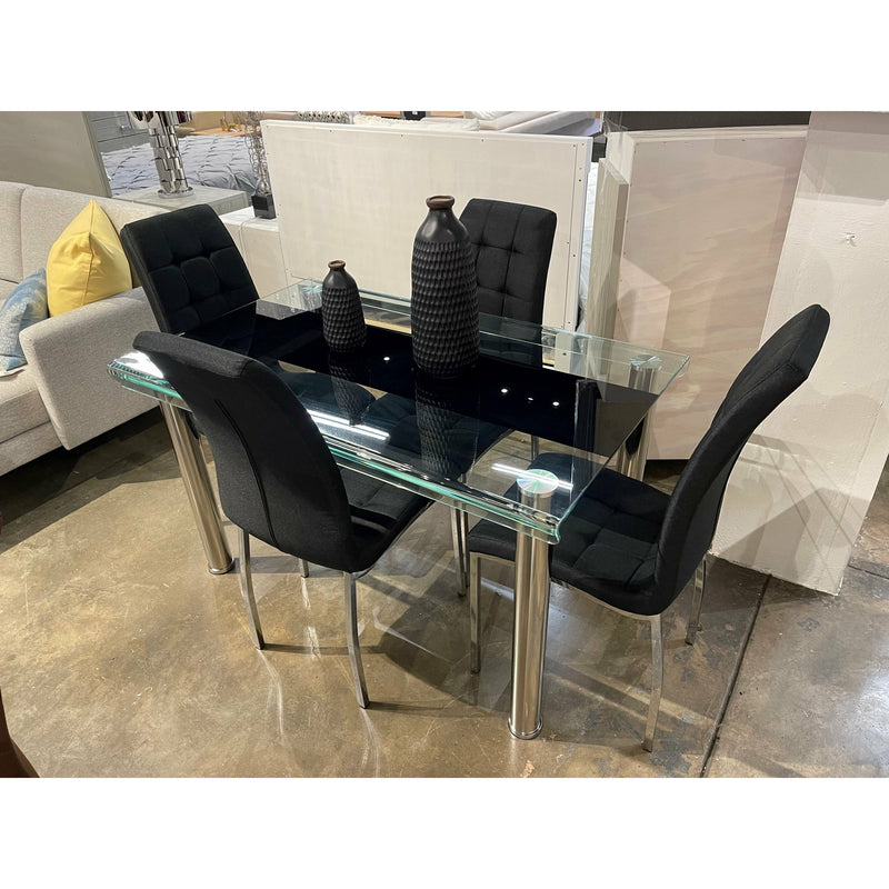 Dining Set - Glass Collection Black