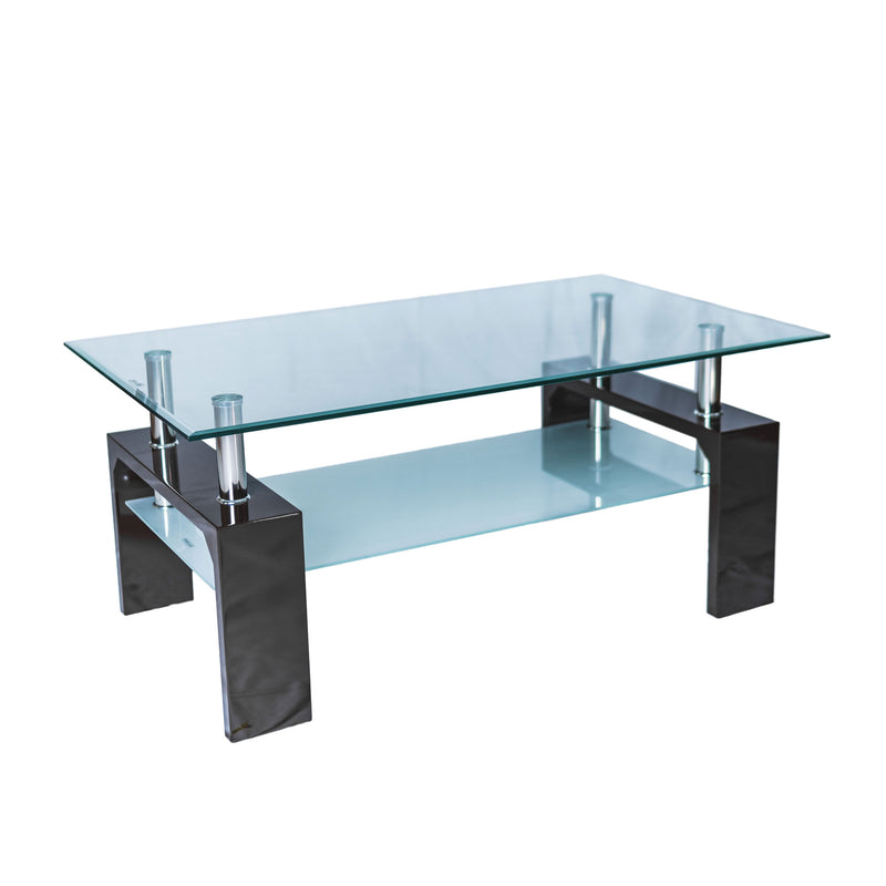 Coffee Table- Glossy Brown - Casa Muebles