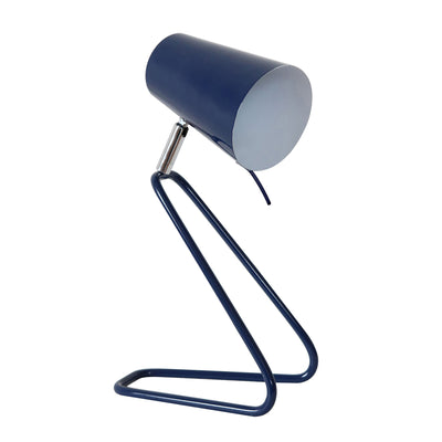 METAL 12" KNEELING DESK LAMP,NAVY - Casa Muebles