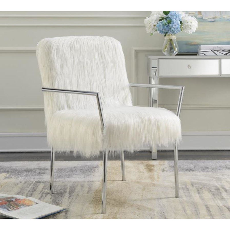 ACCENT CHAIR, WHITE